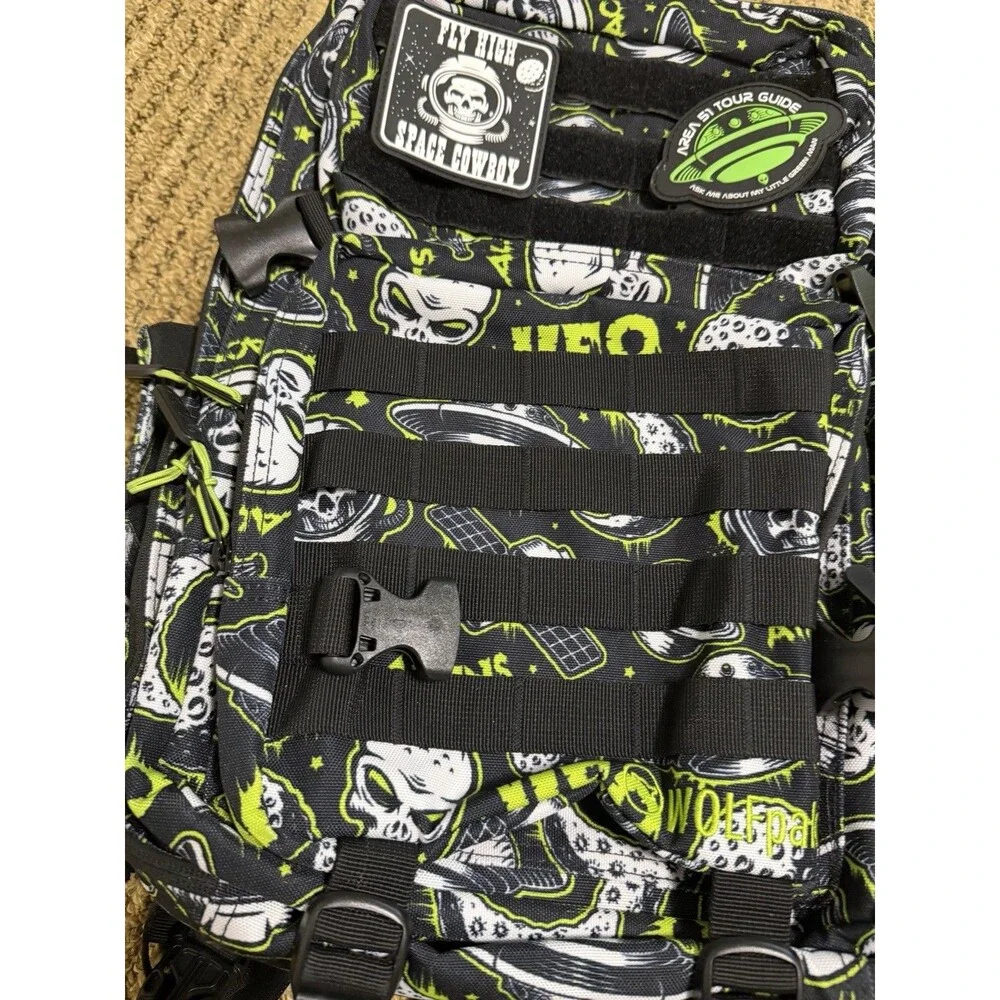 WOLFpak Alien UFO Themed 45l Backpack Space Cowboy